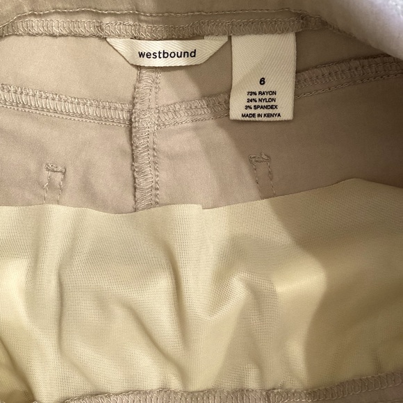 Woman’s Westbound Skimmer Shorts Khaki Tan Size 6 - Picture 5 of 6